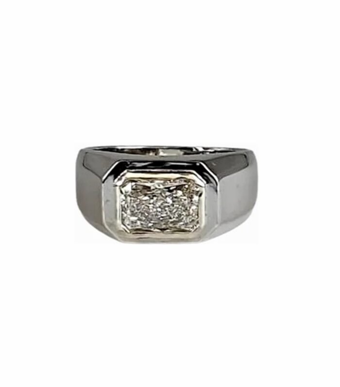 LAB GROWN DIAMOND 2.03cts VVS-2 - IGI Certified set in Silver Ring (SJ1047)(Video)