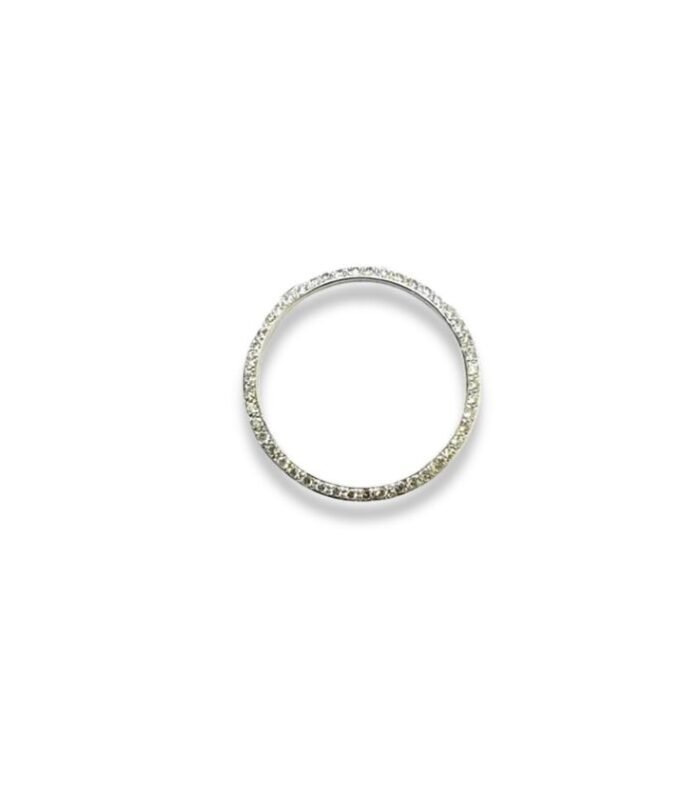 Diamond 48 pcs 0.96 cts Rolex Watch Bezel in 14k White Gold (1097)