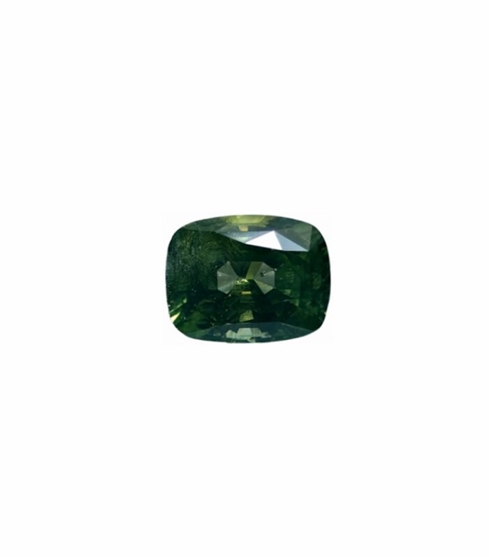 Green Zircon Cushion 1pc 6.63cts (12x9mm) (G2-4162)
